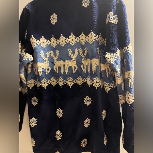 Vintage County Clothing Company Reindeer fuzzy Jacket Sz m - Picture 6 of 6